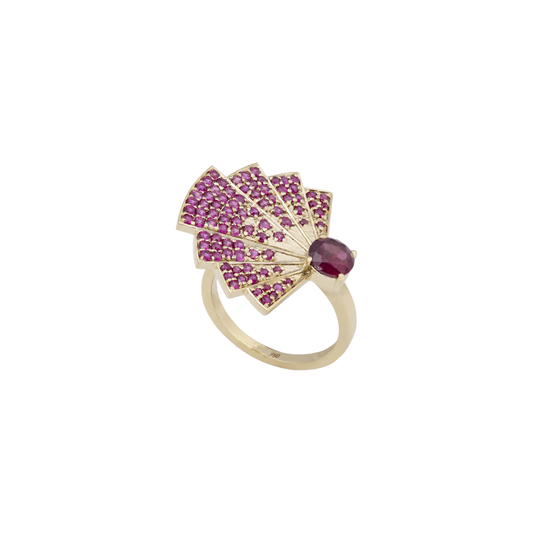 Sevilla Ruby Fan Ring